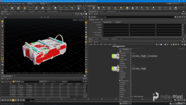 Houdini 16.5 - Procedural Prop Modeling - Ammo Crate – Screenshot 3