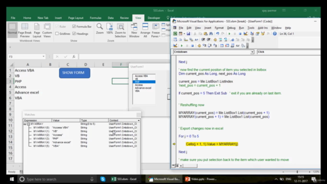Excel VBA In-Depth USERFORMS Series7 ( 7hrs Amazing Content) – Screenshot 4