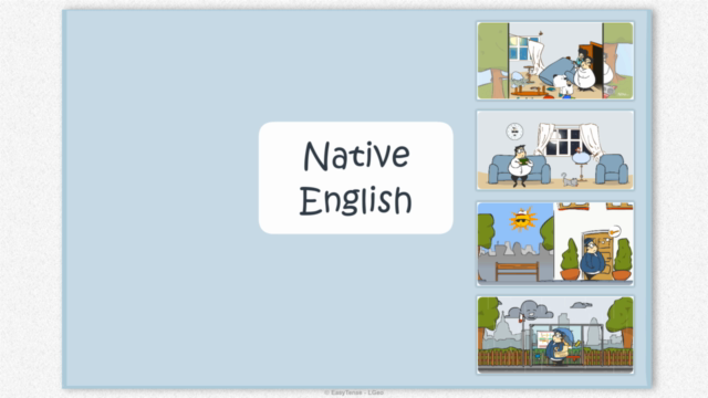 English Grammar: Tenses with Animations, Sounds and Quizzes – Screenshot 1