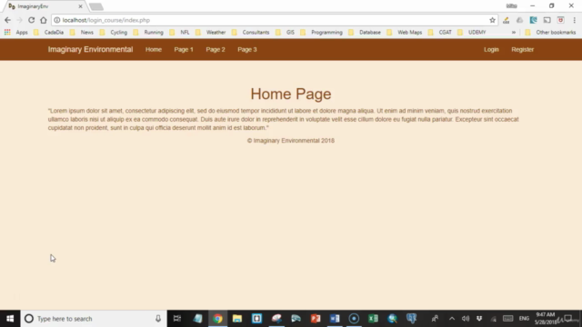 PHP registration, login and content management system - Screenshot_01