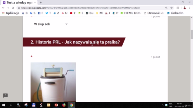 Formularze Google - ankiety, głosowania, testy, quizy – Screenshot 2