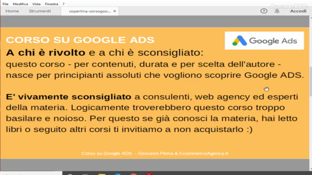 Corso 2025 Google Ads per Principianti + Certificato – Screenshot 3