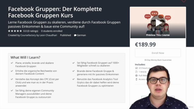 Facebook Gruppen: Der Komplette Facebook Gruppen Kurs – Screenshot 1
