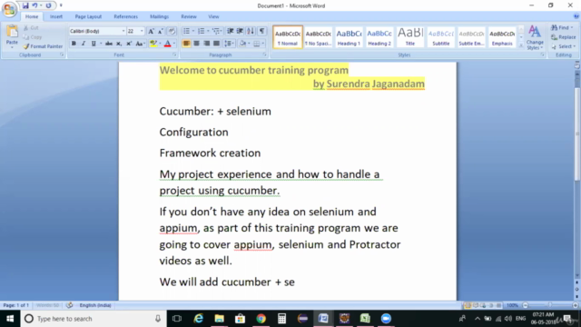 CUCUMBER -BDD Framework for Selenium , Protractor and Appium – Screenshot 3