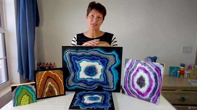 Resin Geode Basics: How to create sparkling geode art works – Screenshot 1
