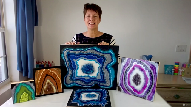 Resin Geode Basics: How to create sparkling geode art works – Screenshot 4