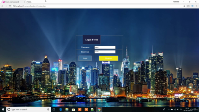Build a Complete Registration and Login System using PHP – Screenshot 1
