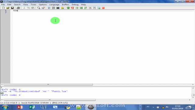 Programando em Lua – Screenshot 2