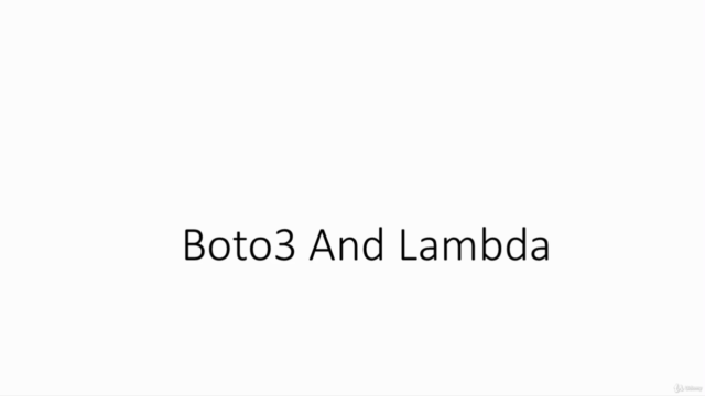 AWS - Mastering Boto3 & Lambda Functions Using Python – Screenshot 1