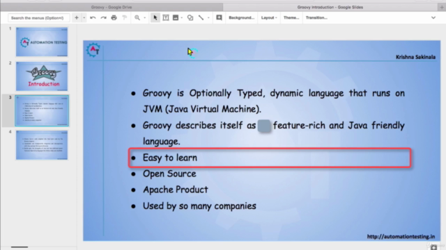 Groovy Fundamentals For Testers - Step By Step – Screenshot 2