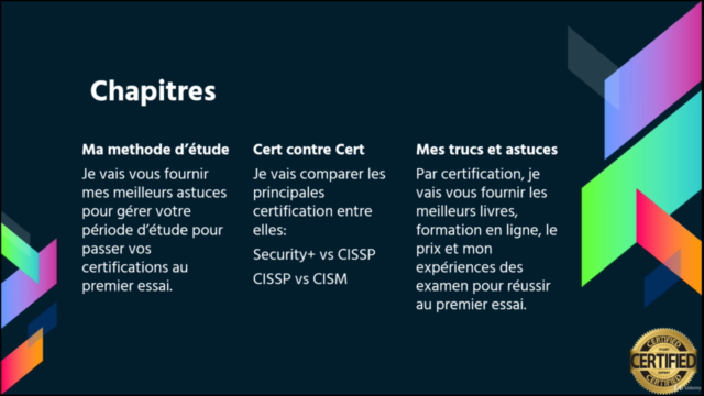 Certification sécurité Guide pour réussir au premier essai ! – Screenshot 4