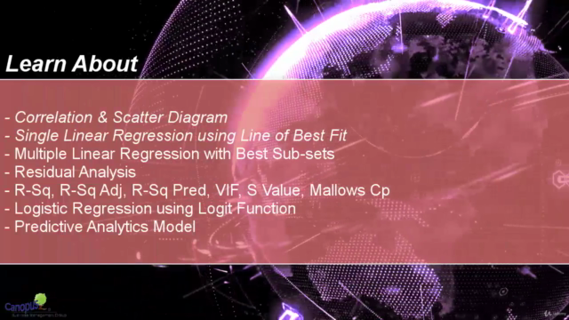 Six Sigma Black Belt Level Regression Analysis – Screenshot 2