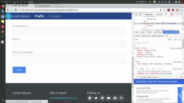 Build Modern Responsive Website with JavaScript – Screenshot 1
