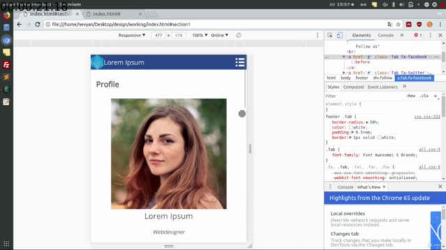Build Modern Responsive Website with JavaScript – Screenshot 2
