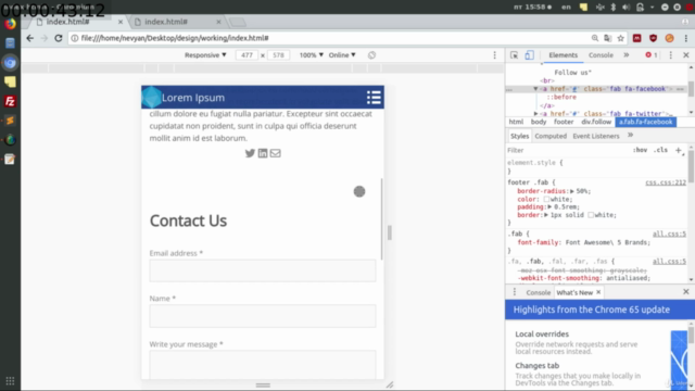 Build Modern Responsive Website with JavaScript – Screenshot 4