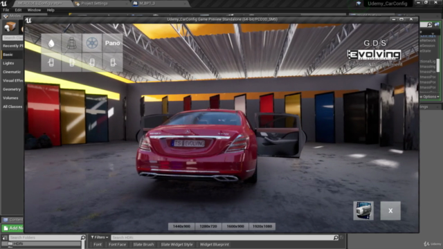 Unreal Engine 4 - Creare un Car Configurator – Screenshot 1