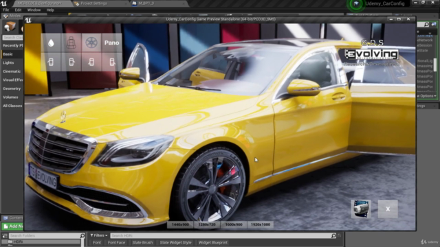 Unreal Engine 4 - Creare un Car Configurator – Screenshot 2
