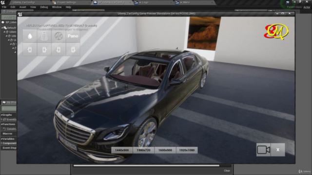 Unreal Engine 4 - Creare un Car Configurator – Screenshot 4