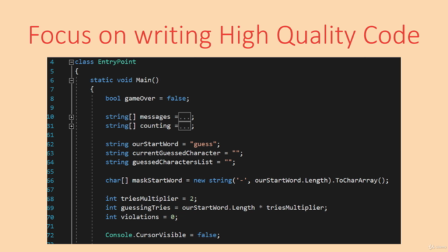 Programming Fundamentals - The Basics with C# for Beginners – Screenshot 3