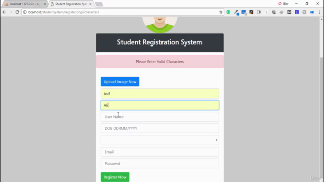 Student Registration System in PHP With Admin Panel – Screenshot 2