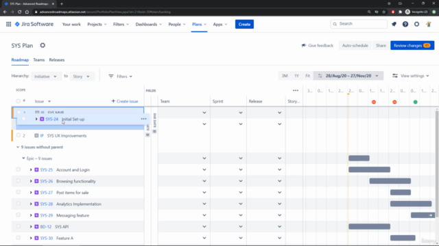 Project Planning with Advanced Roadmaps for Jira – Screenshot 1