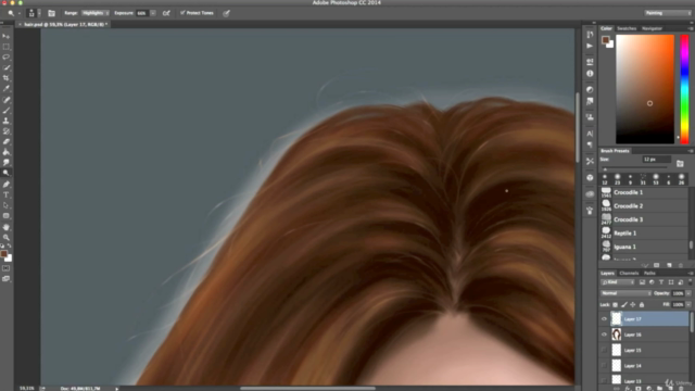 Digital Art : Painting Realistic Hair – Screenshot 2