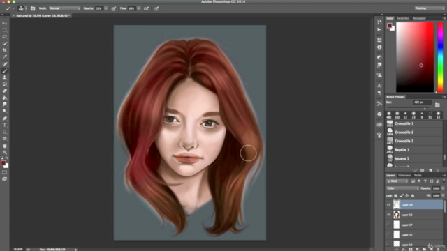 Digital Art : Painting Realistic Hair – Screenshot 4