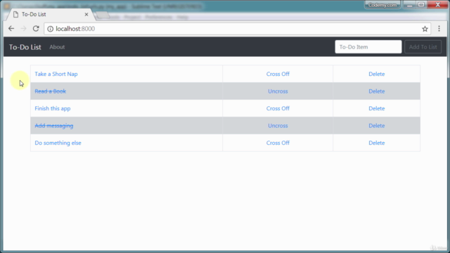 Python Django Web Development: To-Do App – Screenshot 1