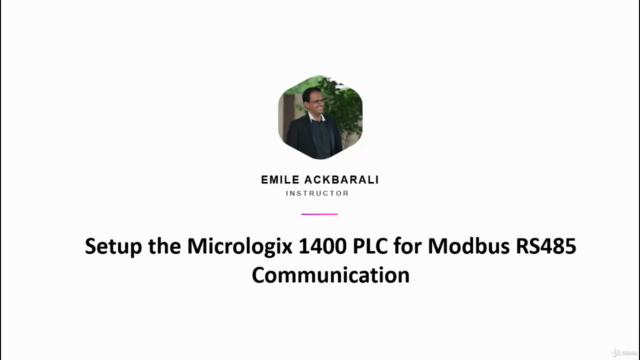 Setup the Micrologix 1400 PLC for Modbus RS485 Communication – Screenshot 1