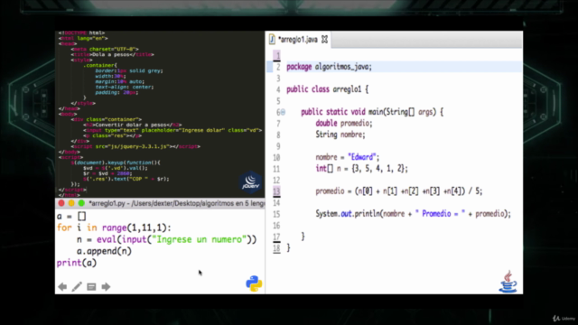 Fundamentos de Programación, Algoritmos en 5 Lenguajes. – Screenshot 4