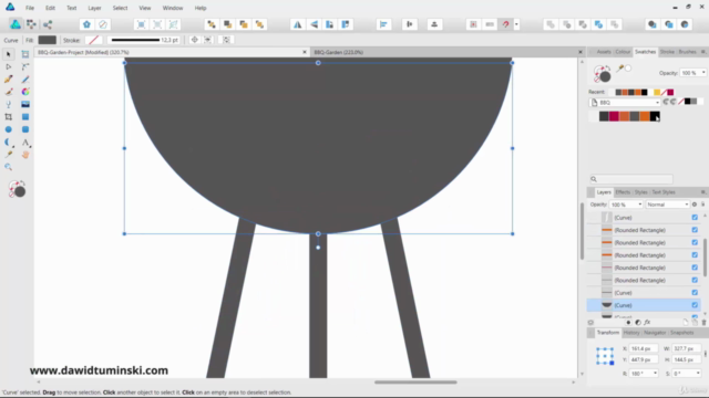 Modern Flat Design in Affinity Designer Masterclass – Screenshot 4