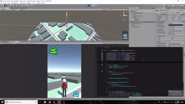 Unity 3D location based game development with Mapbox – Screenshot 1