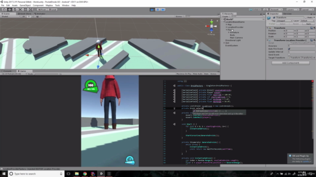 Unity 3D location based game development with Mapbox – Screenshot 2