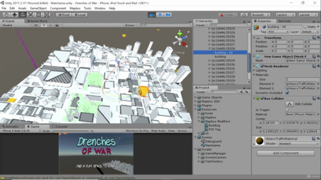 Unity 3D location based game development with Mapbox – Screenshot 4