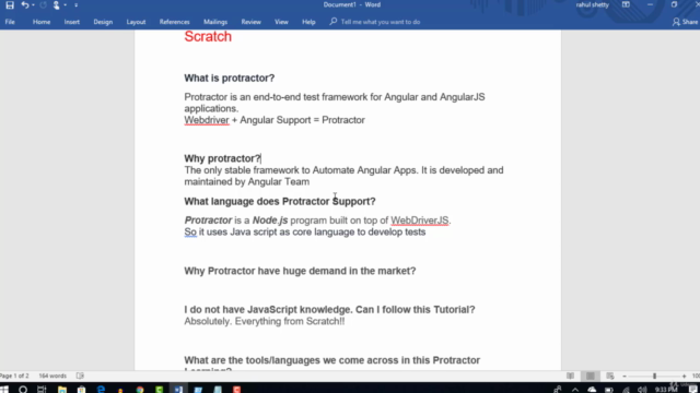 Learn Protractor(Angular Testing) from scratch +Framework - Screenshot_03