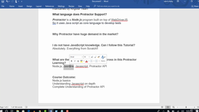 Learn Protractor(Angular Testing) from scratch +Framework - Screenshot_04