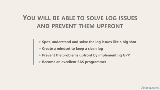 SAS Log Issue Handling and Good Programming Practices – Screenshot 2