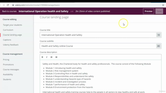 Health and Safety course – Screenshot 2