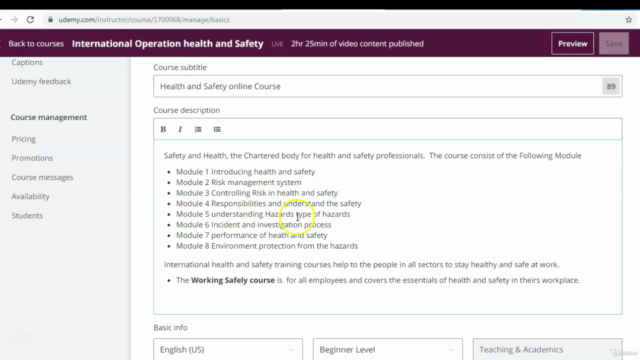 Health and Safety course – Screenshot 3
