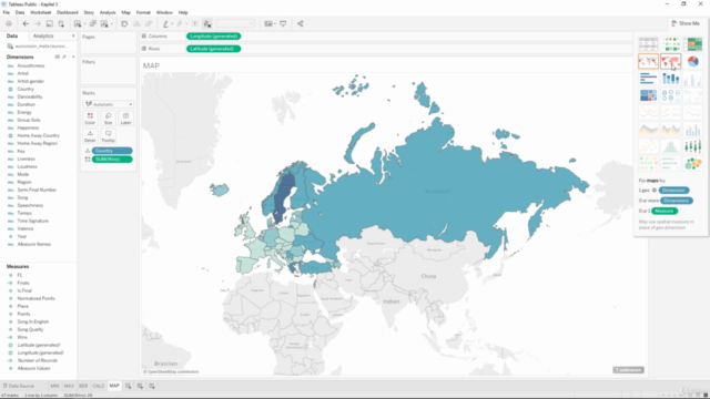 Tableau 10: Visuelle Datenanalyse für die Data Science – Screenshot 1