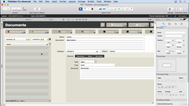 FileMaker Document Management Solution – Screenshot 4