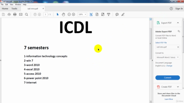ICDL الرخصه الدوليه لقياده الحاسوب – Screenshot 4