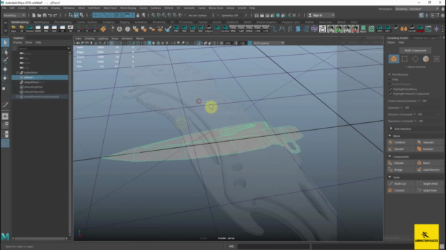 Advanced Maya Course: How to Make a 3D Weapon Model - Part 1 – Screenshot 1