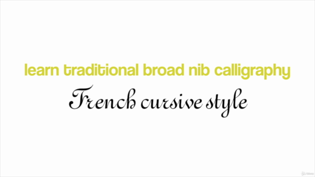 French Cursive Calligraphy Masterclass – Screenshot 2