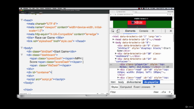 Car Racer JavaScript Game Exercise Vanilla JavaScript – Screenshot 3