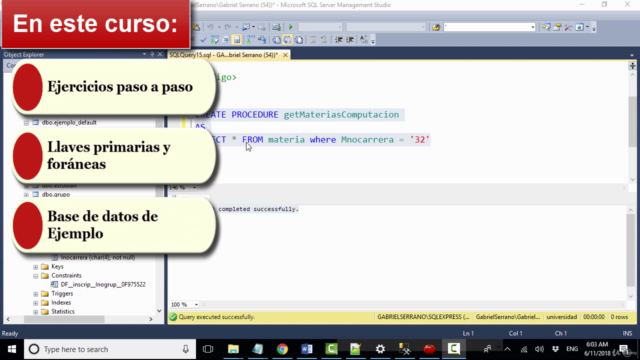 SQL Server: Programando Procedimientos, Triggers y funciones – Screenshot 3