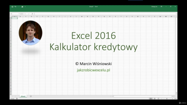 Excel 2016. Jak zrobić kalkulator kredytowy? – Screenshot 1