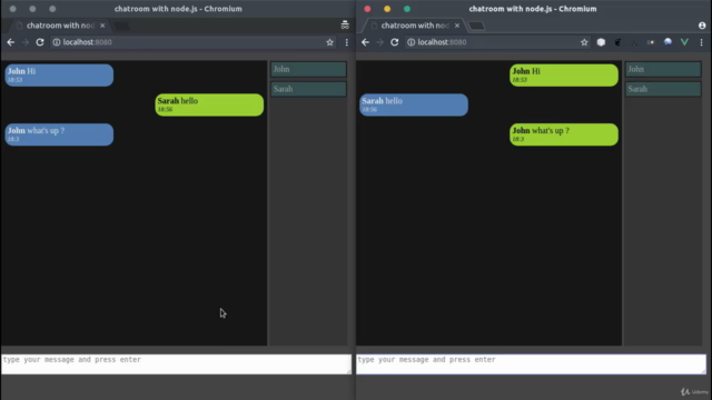 JavaScript Real-time Programming with socket io-Chatroom - Screenshot_02