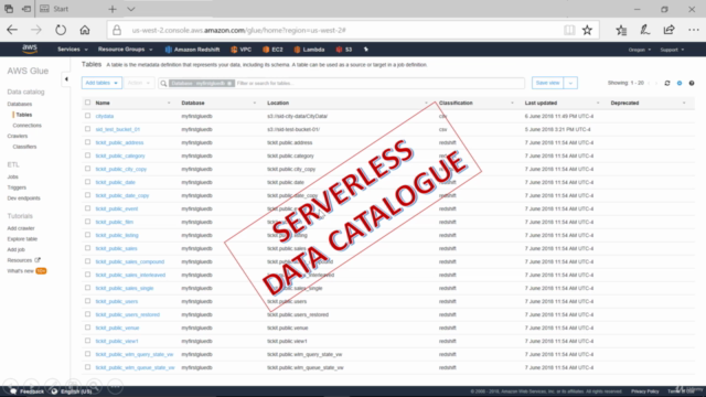 Mastering AWS Glue, QuickSight, Athena & Redshift Spectrum – Screenshot 3