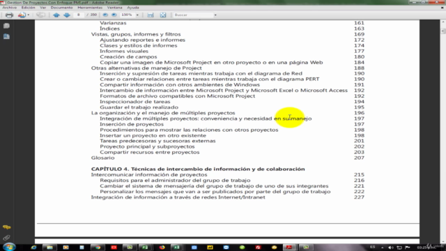 Gestión de Proyectos con Project y Excel bajo enfoque PMBOK – Screenshot 1
